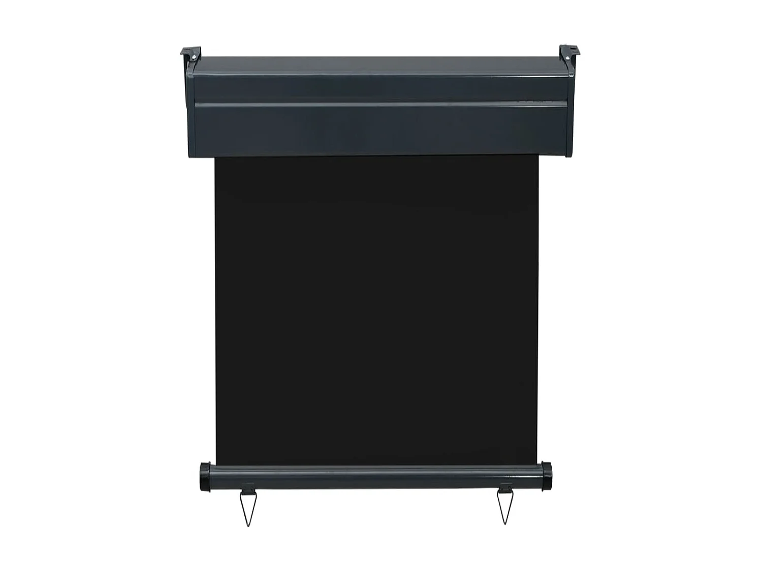 Toldo lateral de balcón negro 65x250 cm ES471815