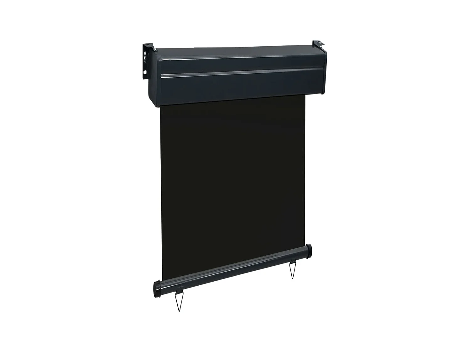 Auvent latéral de balcon 65x250 cm noir FR52111