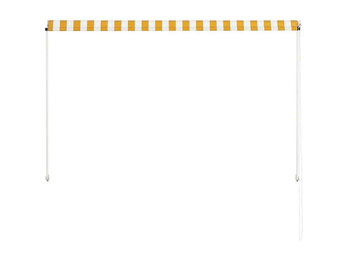 Toldo retráctil 200x150 cm amarillo y blanco ES933015