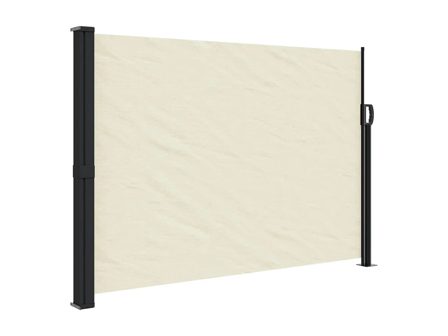 Auvent latéral rétractable crème 140x600 cm FR46101