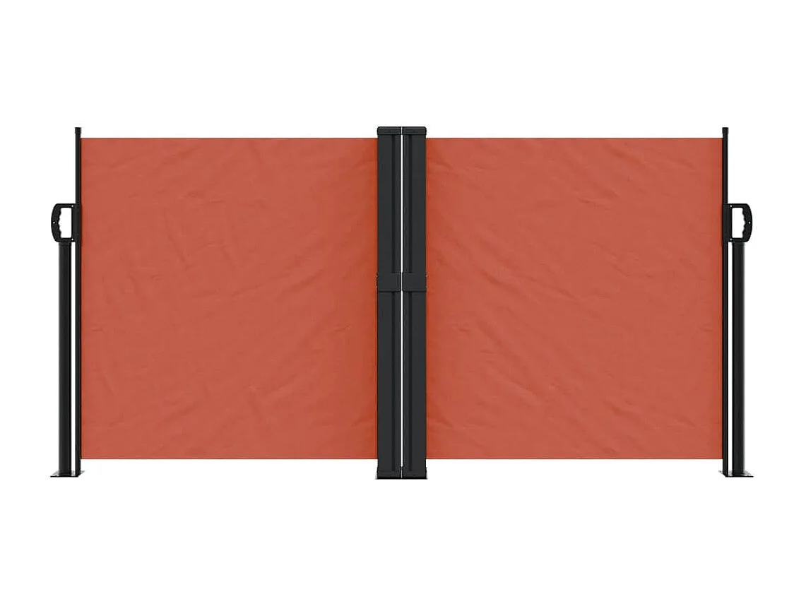 Windscherm uittrekbaar 120x1000 cm terracottakleurig BE670572