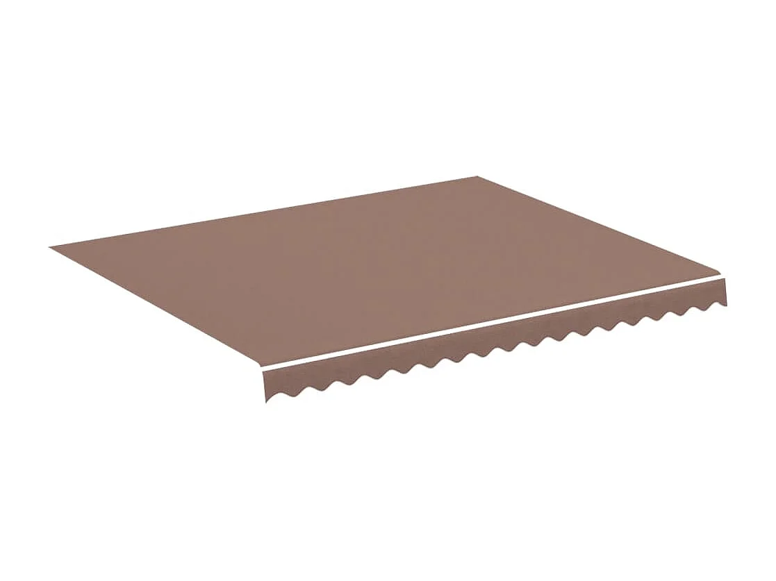 Tissu de remplacement pour auvent Marron 3x2,5 m FR68751