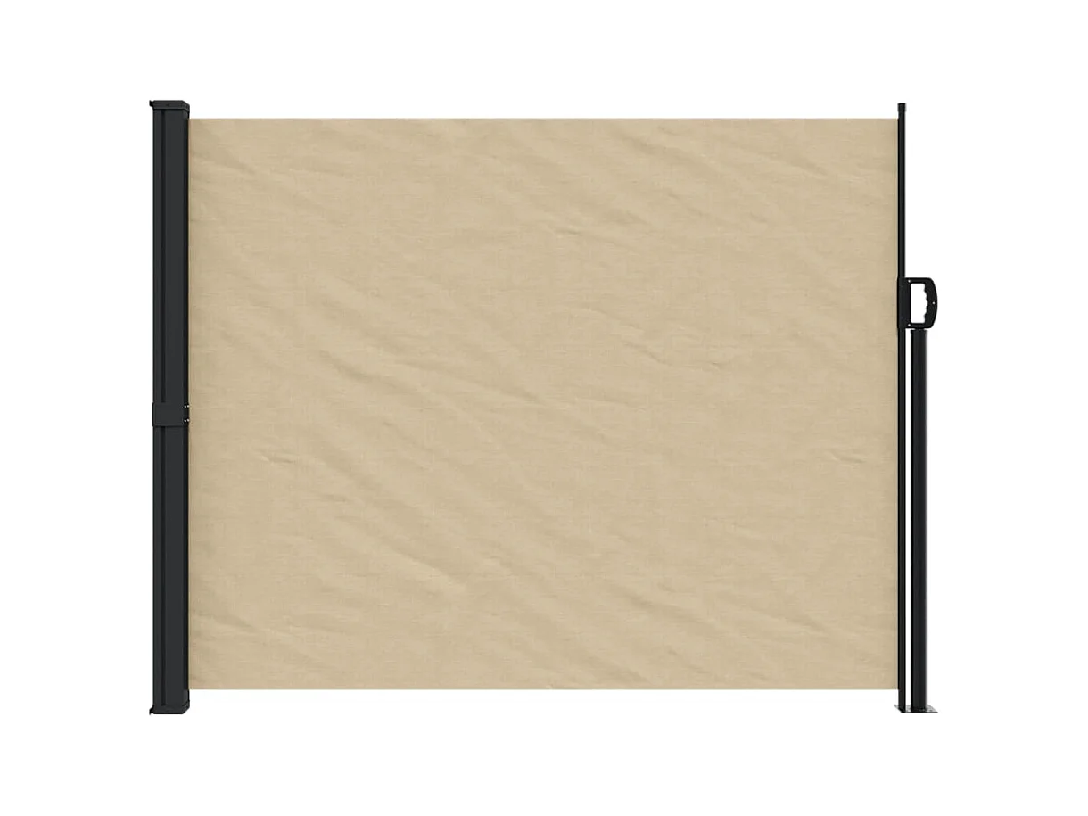 Auvent latéral rétractable beige 170x300 cm FR23374