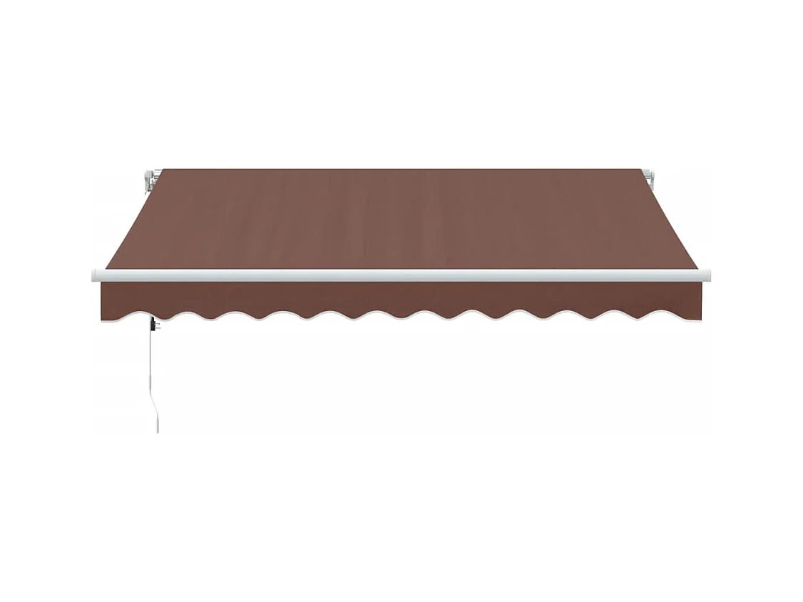 Auvent rétractable automatique marron 300x250 cm FR66564