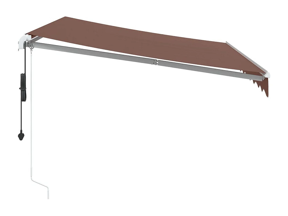 Auvent rétractable automatique marron 300x250 cm FR66564