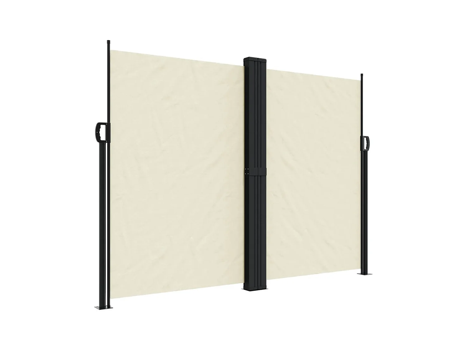 Auvent latéral rétractable crème 180x1200 cm FR53138