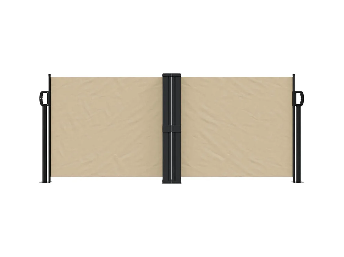 Auvent latéral rétractable beige 100x600 cm FR99185