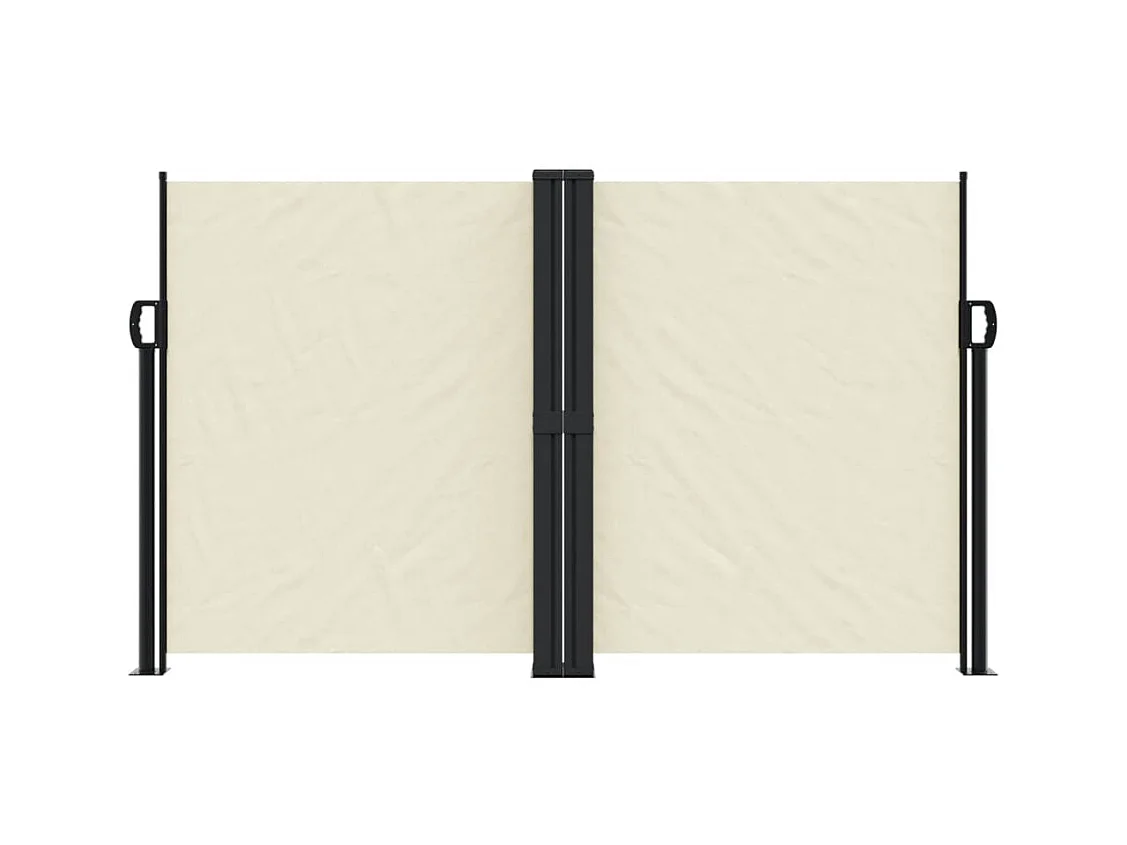Auvent latéral rétractable crème 140x600 cm FR87031