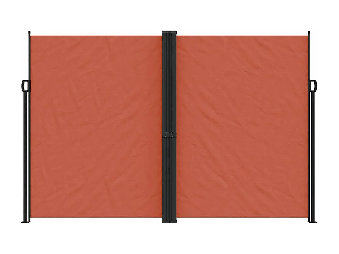 Auvent latéral rétractable terre cuite 220x1000 cm FR49047