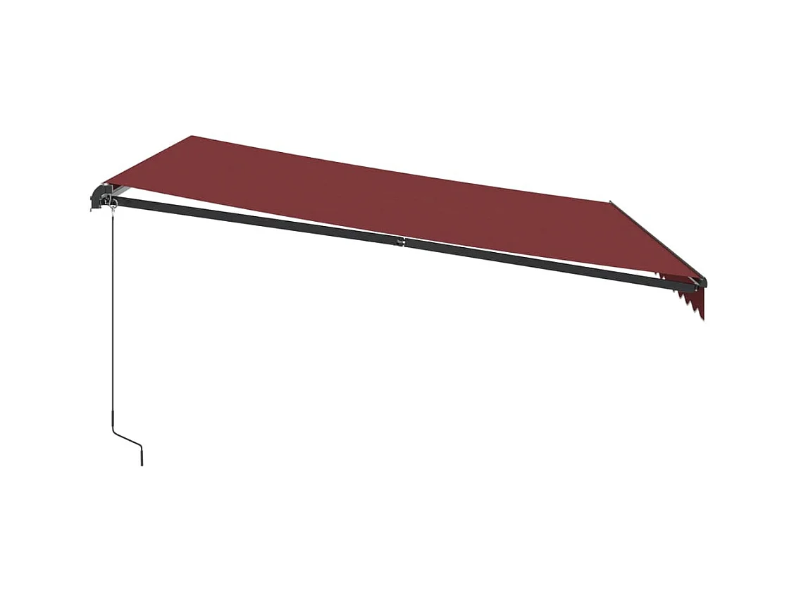 Auvent manuel rétractable bordeaux 400x300 cm FR15371