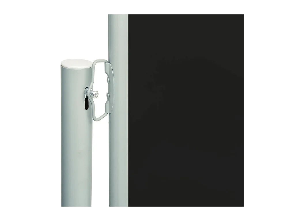Auvent latéral rétractable de patio 200x600 cm Noir FR43400