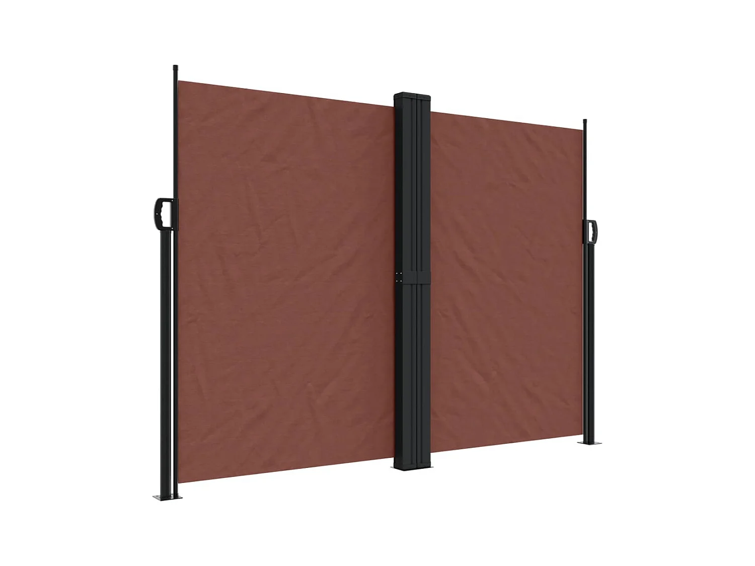 Auvent latéral rétractable marron 180x1000 cm FR81139