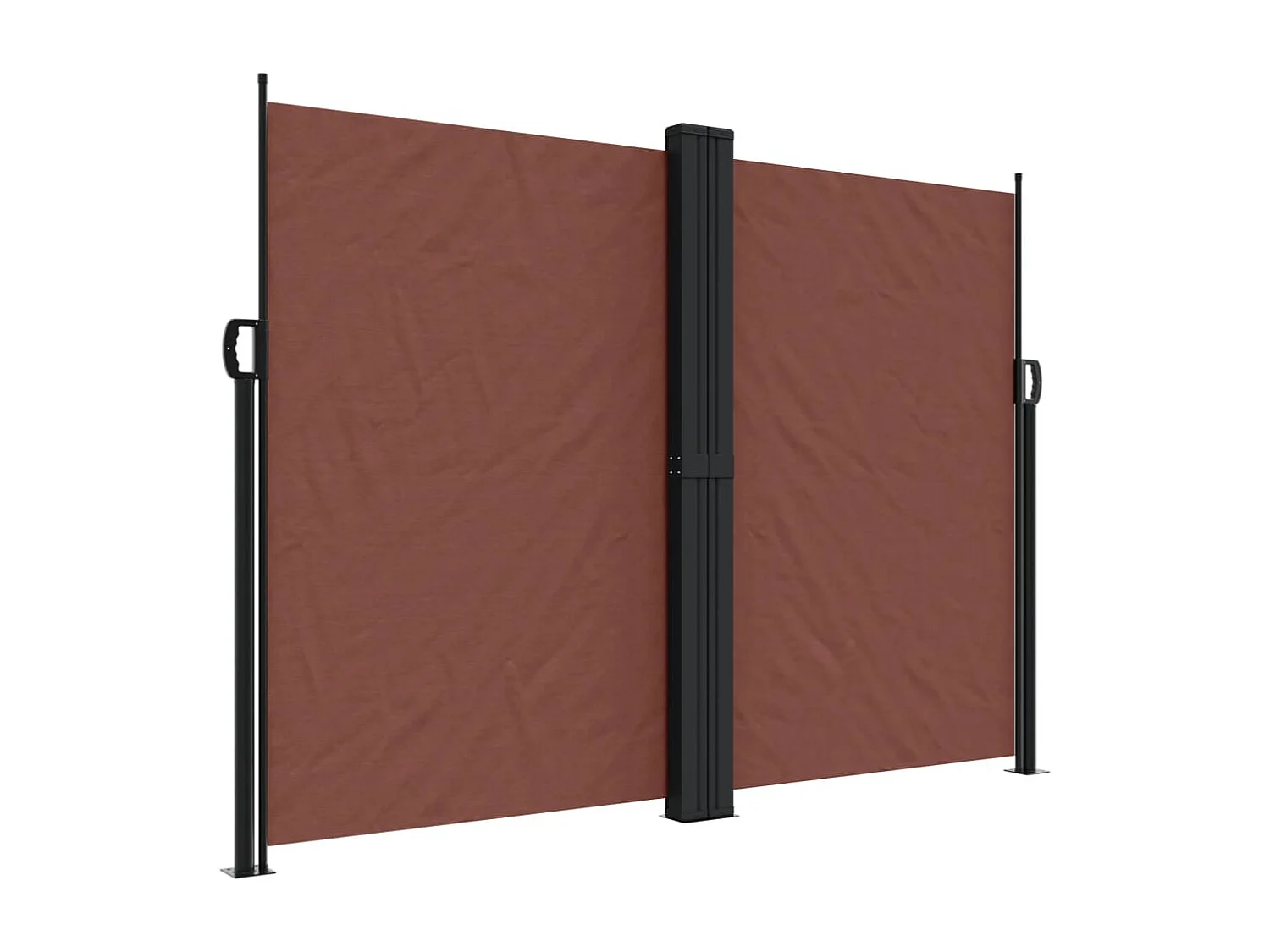 Auvent latéral rétractable marron 180x1000 cm FR81139