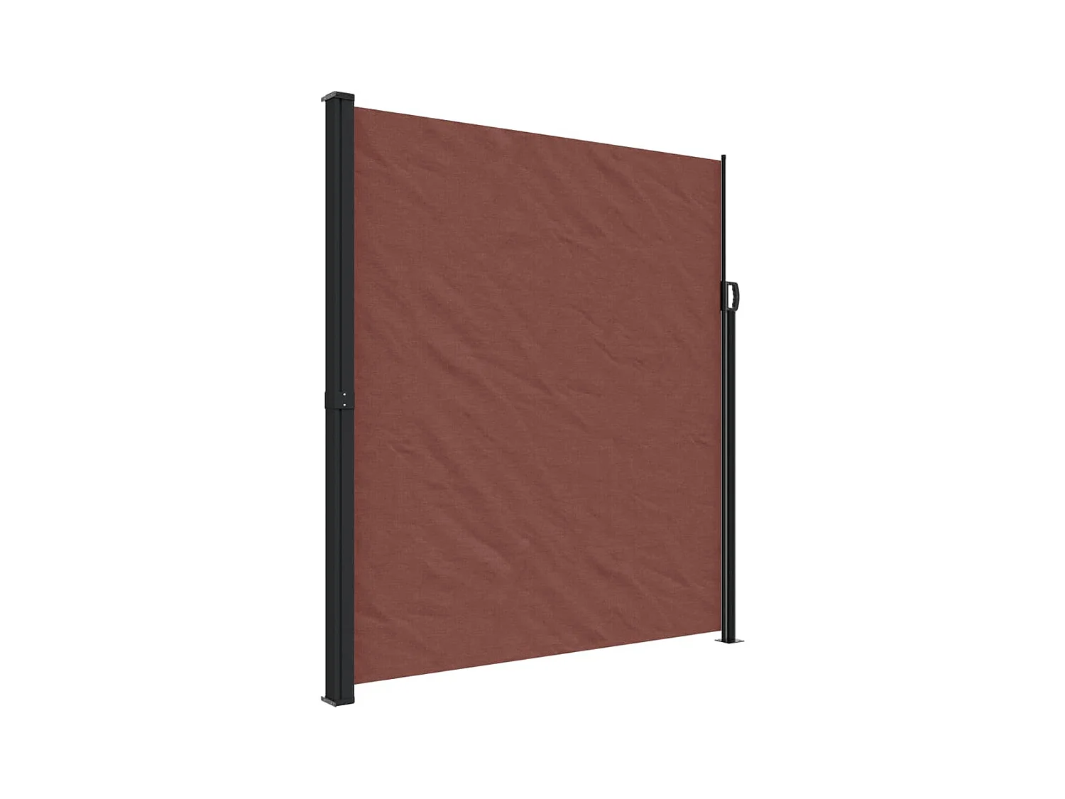 Auvent latéral rétractable marron 220x600 cm FR57356