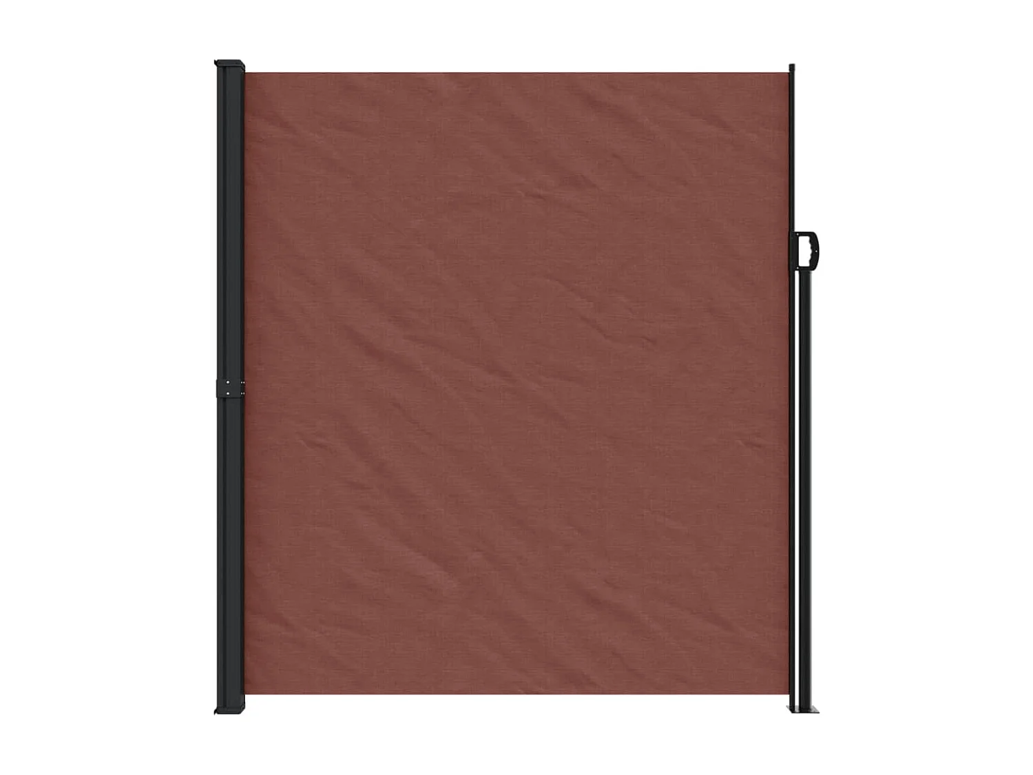 Auvent latéral rétractable marron 220x600 cm FR57356
