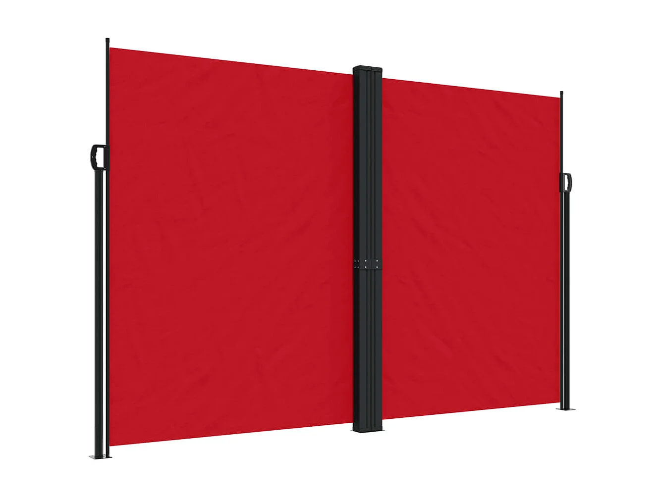 Auvent latéral rétractable Rouge 220x1200 cm FR74631