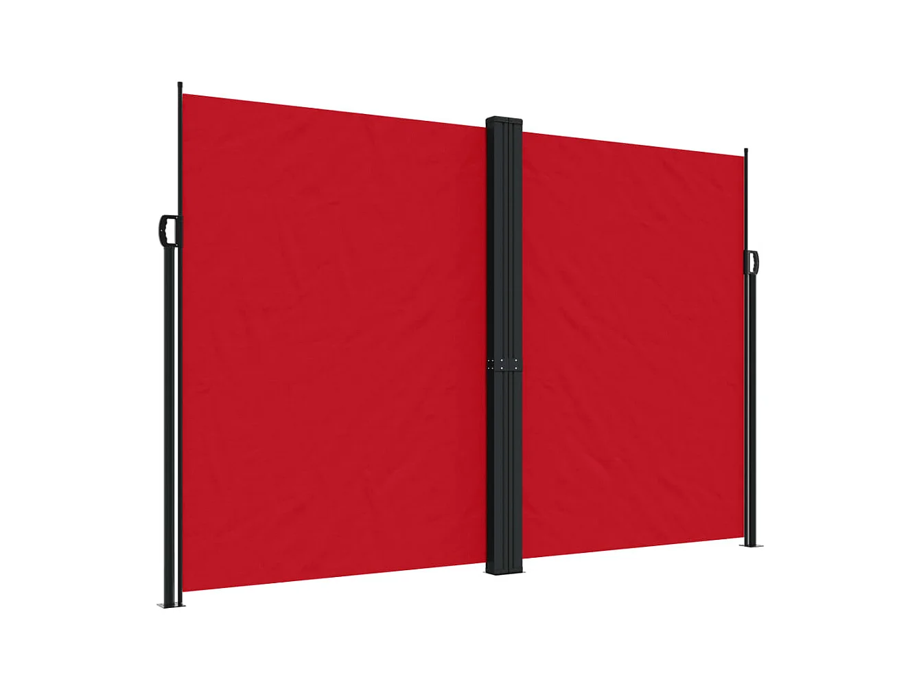 Auvent latéral rétractable Rouge 220x1200 cm FR74631