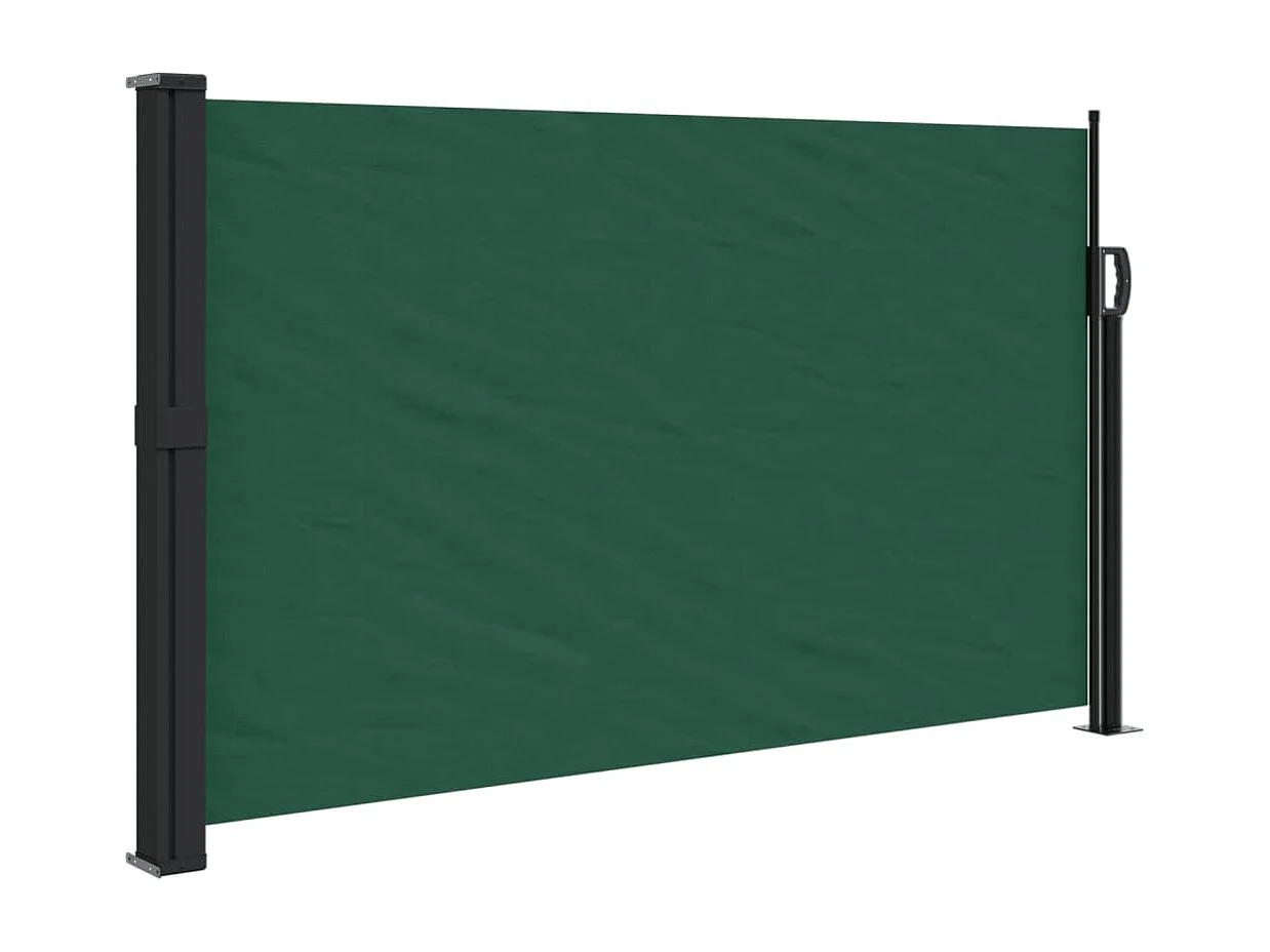 Auvent latéral rétractable vert foncé 120x600 cm FR60417