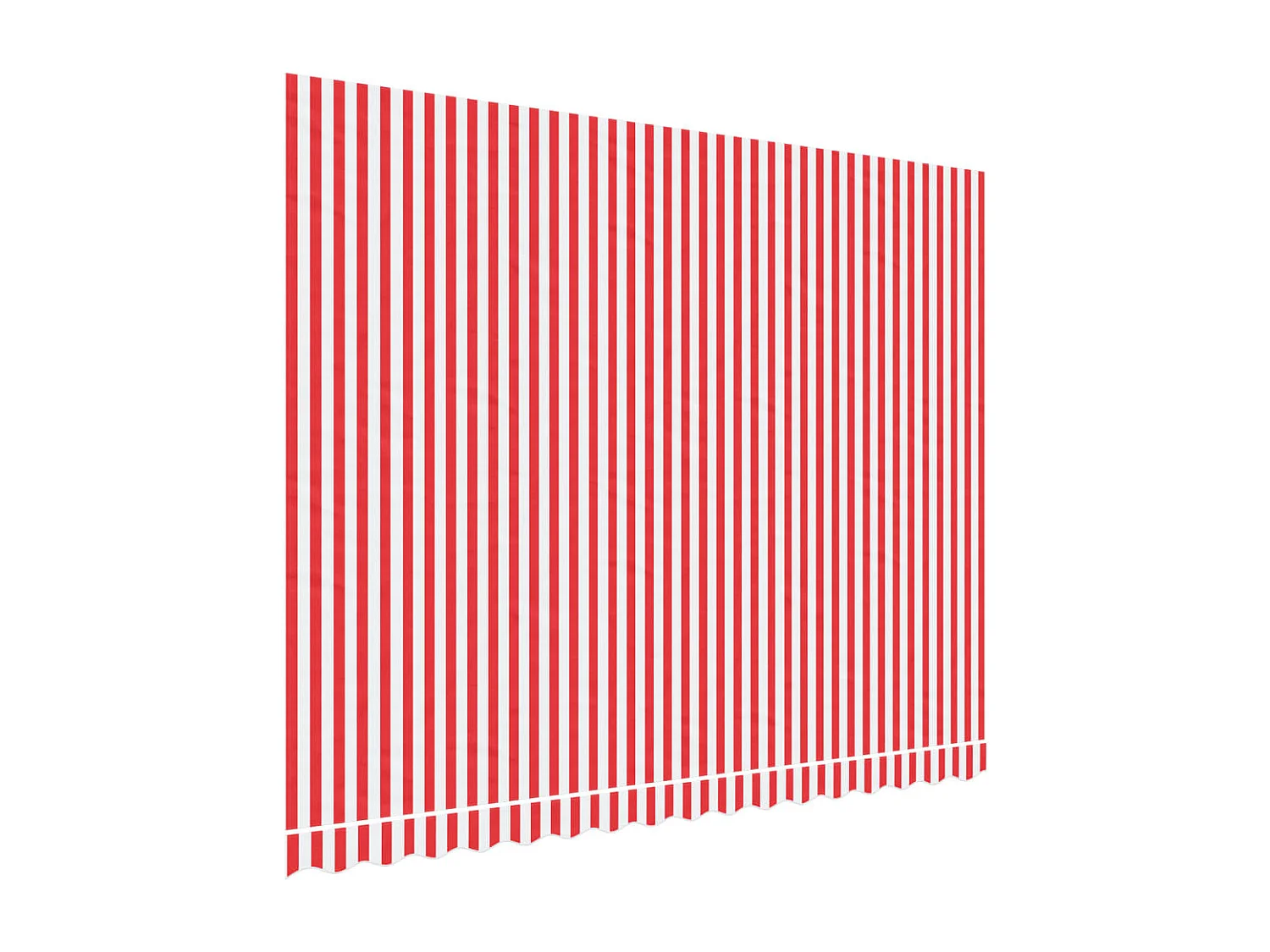 Tissu de remplacement pour auvent rayures rouges et blanches FR73792