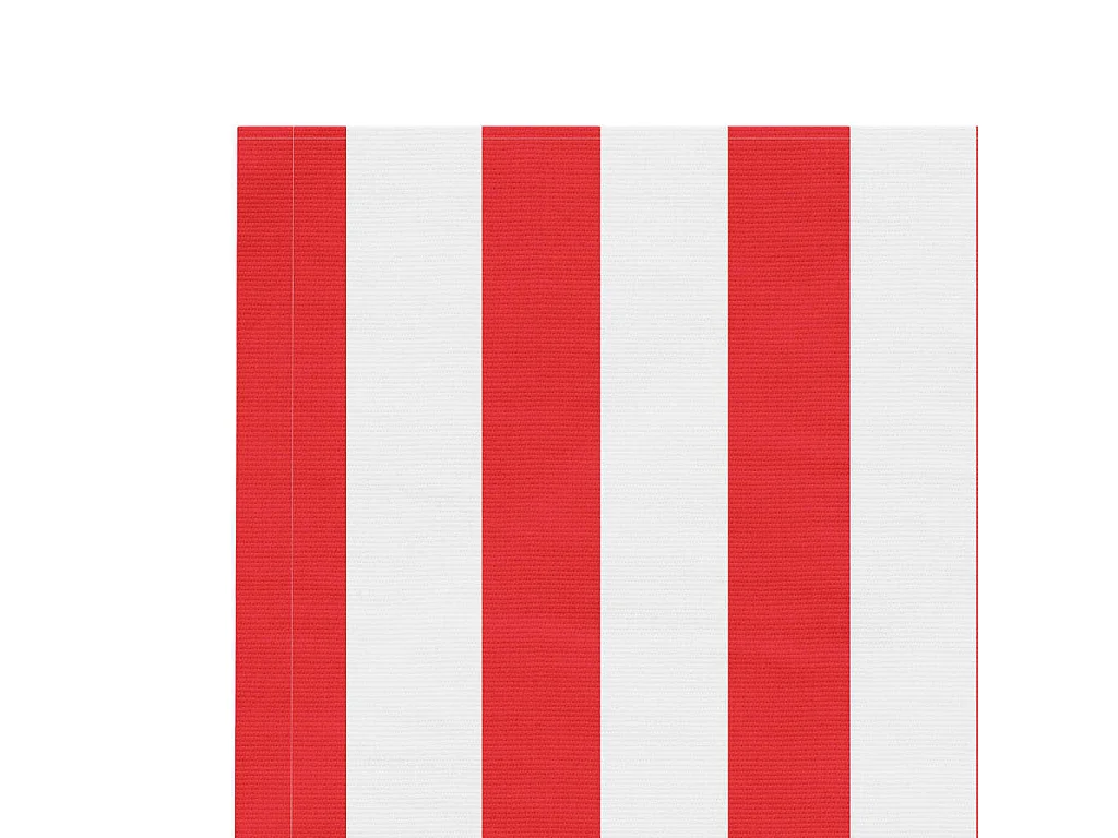 Tissu de remplacement pour auvent rayures rouges et blanches FR73792