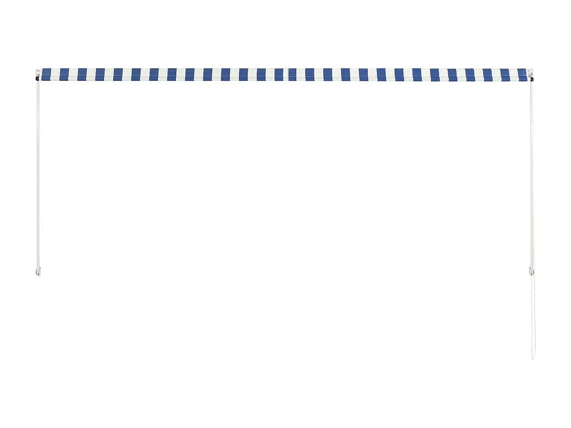 Toldo retráctil 300x150 cm azul y blanco ES896879