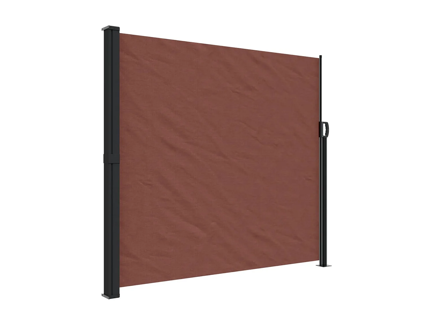 Auvent latéral rétractable marron 180x300 cm FR44462