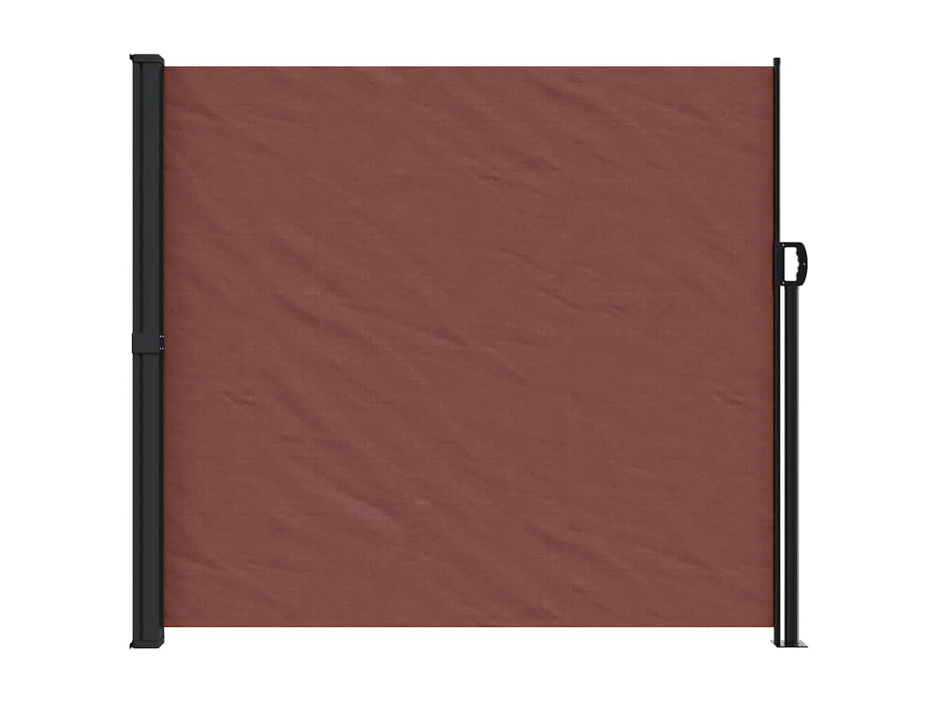 Auvent latéral rétractable marron 180x300 cm FR44462