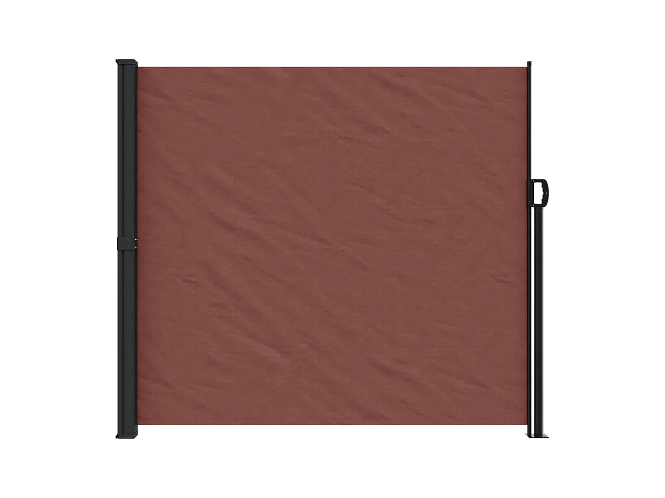 Auvent latéral rétractable marron 180x300 cm FR44462