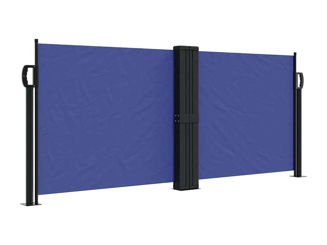 Auvent latéral rétractable bleu 100x600 cm FR92542