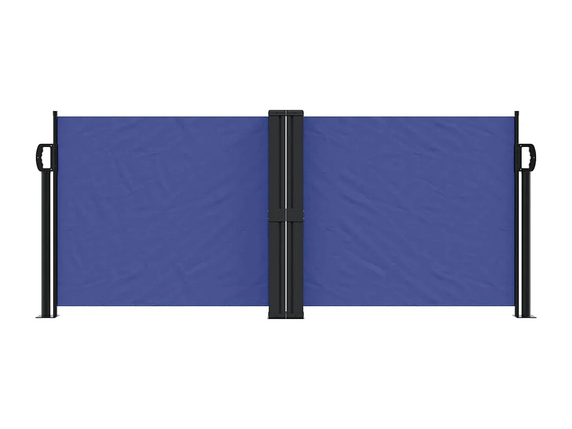 Auvent latéral rétractable bleu 100x600 cm FR92542