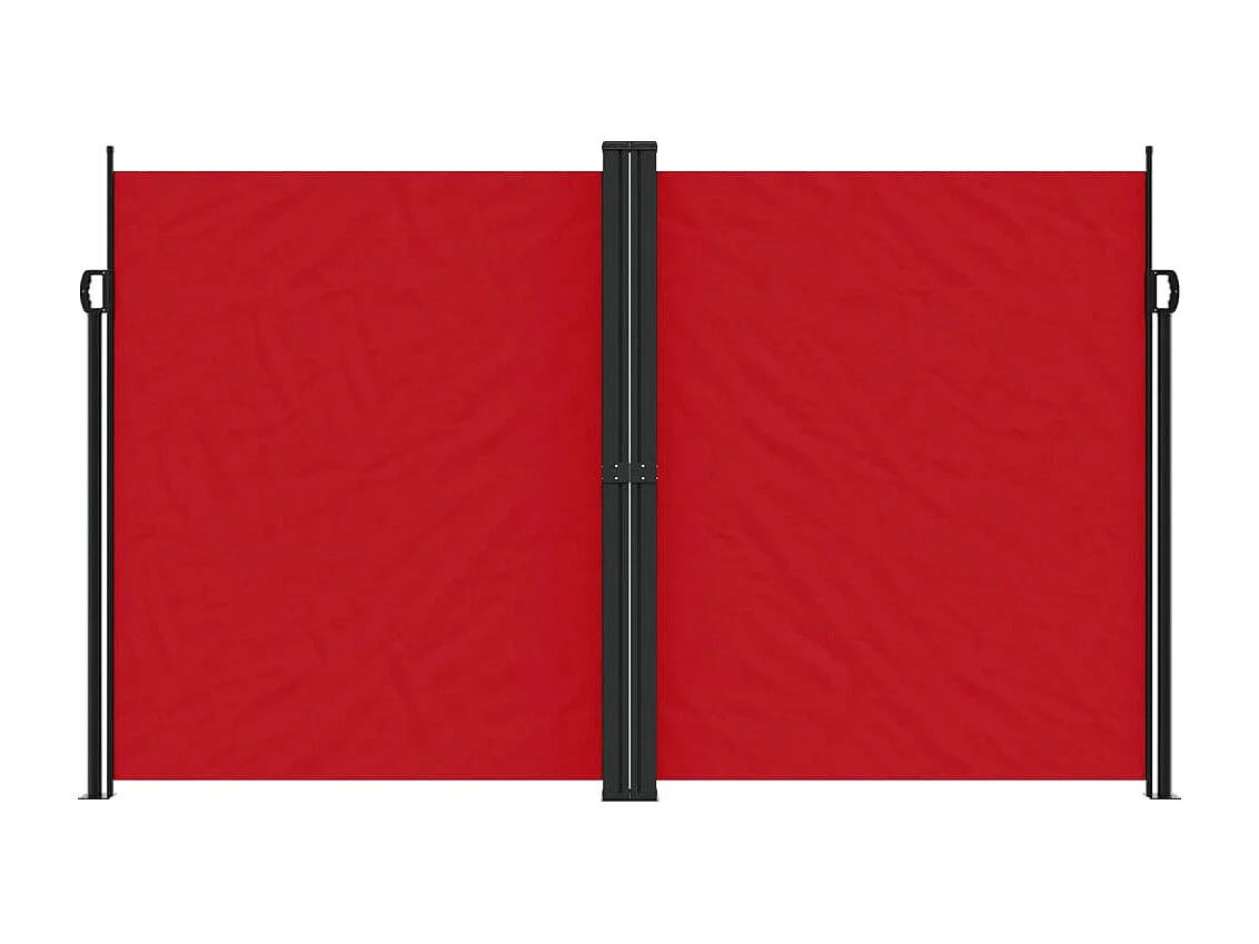 Toldo lateral retráctil rojo 200x1000 cm ES332059