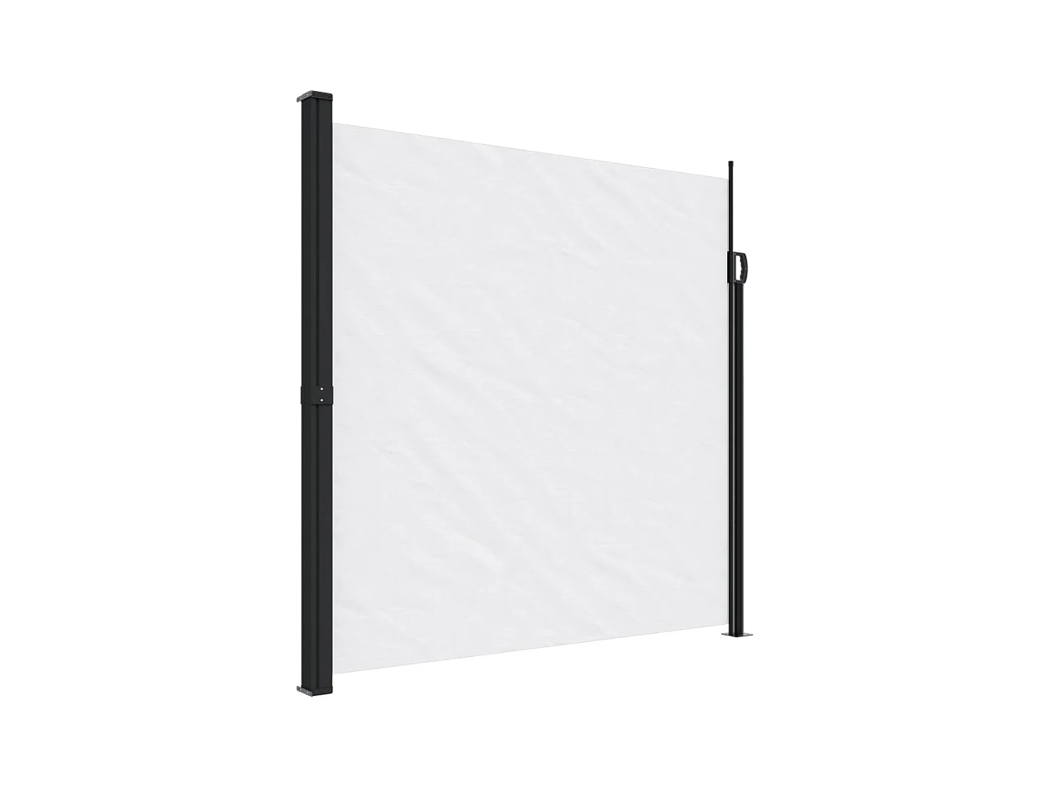 Auvent latéral rétractable blanc 200x600 cm FR46784