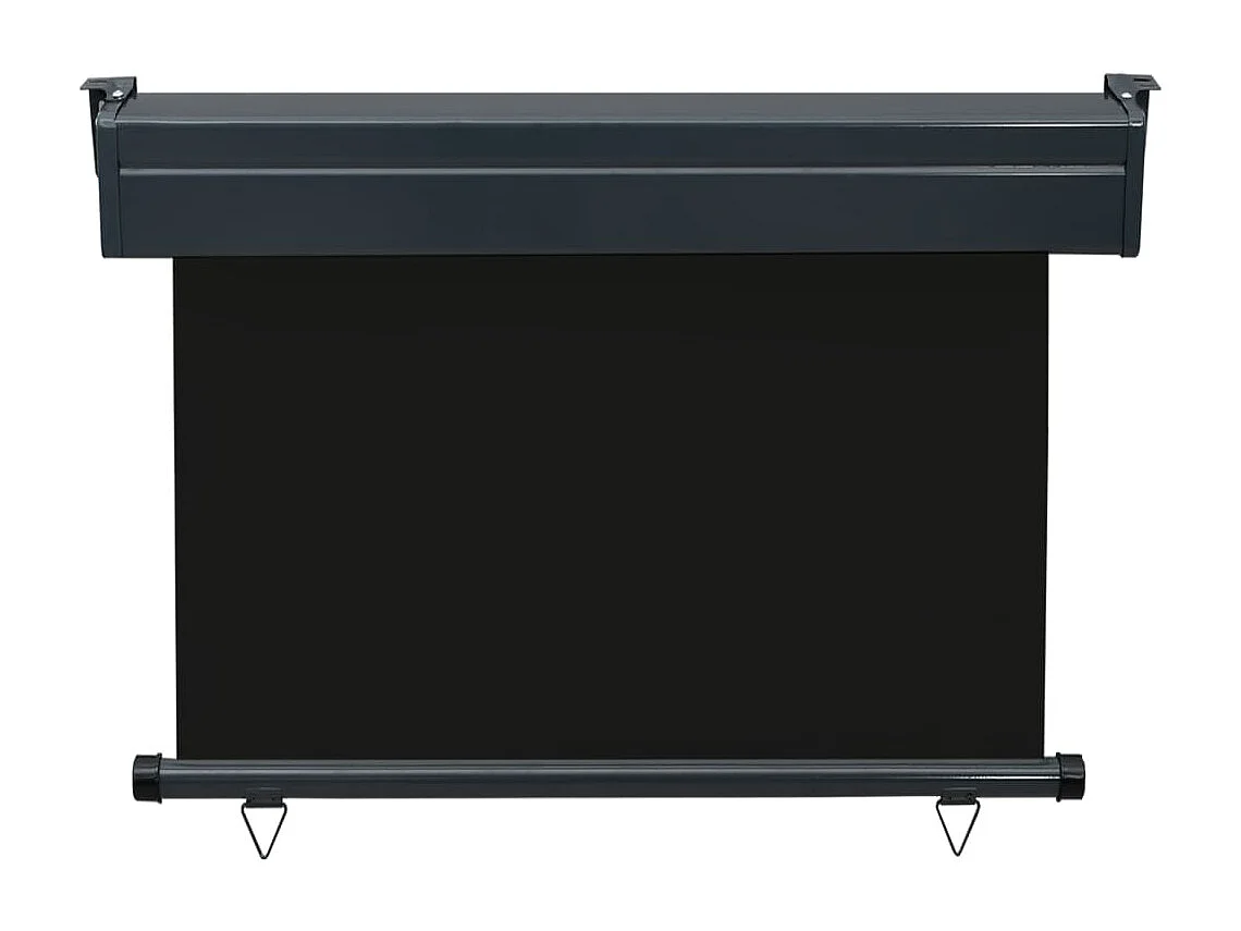 Toldo lateral de balcón negro 105x250 cm ES506928
