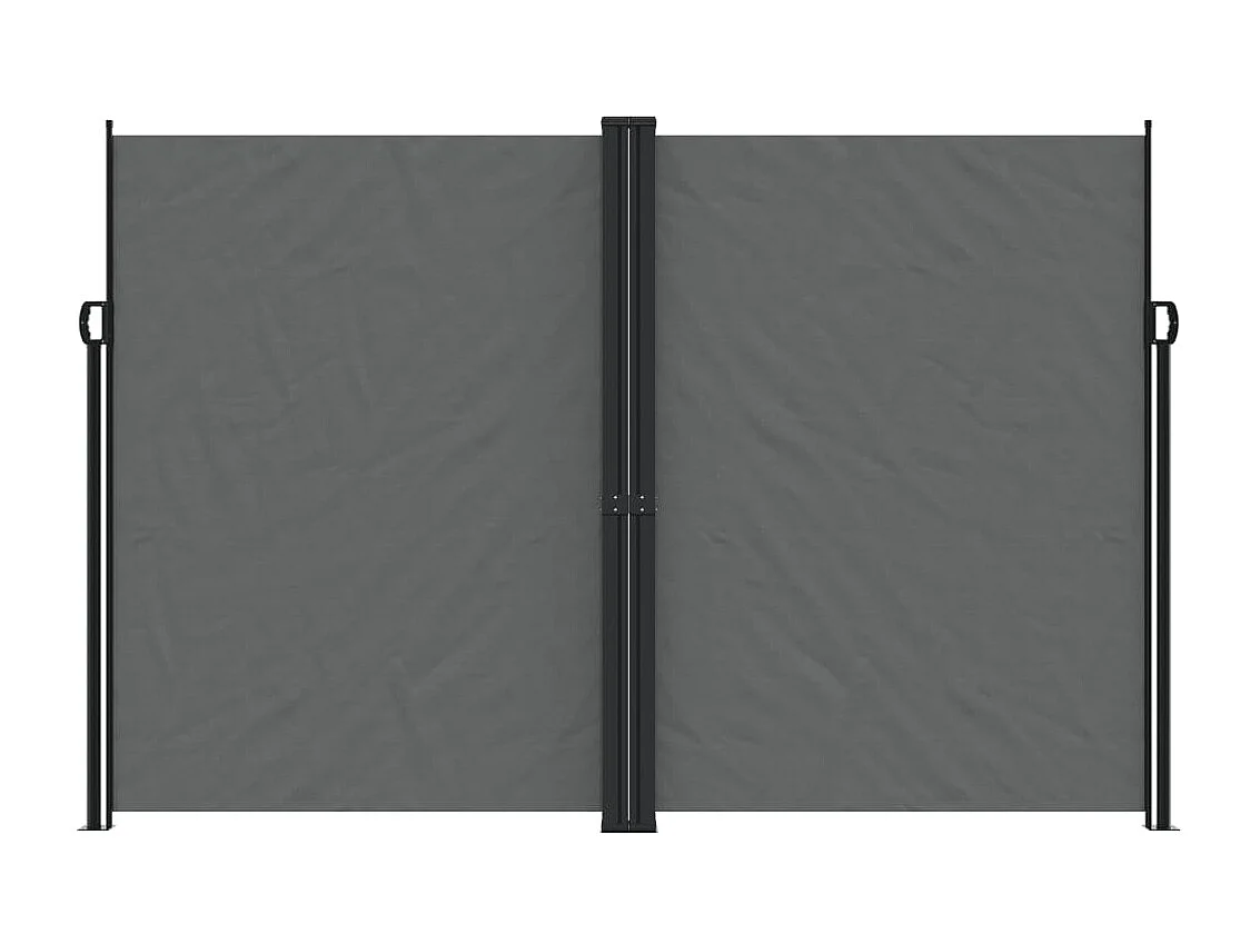 Auvent latéral rétractable Anthracite 220x1200 cm FR10376