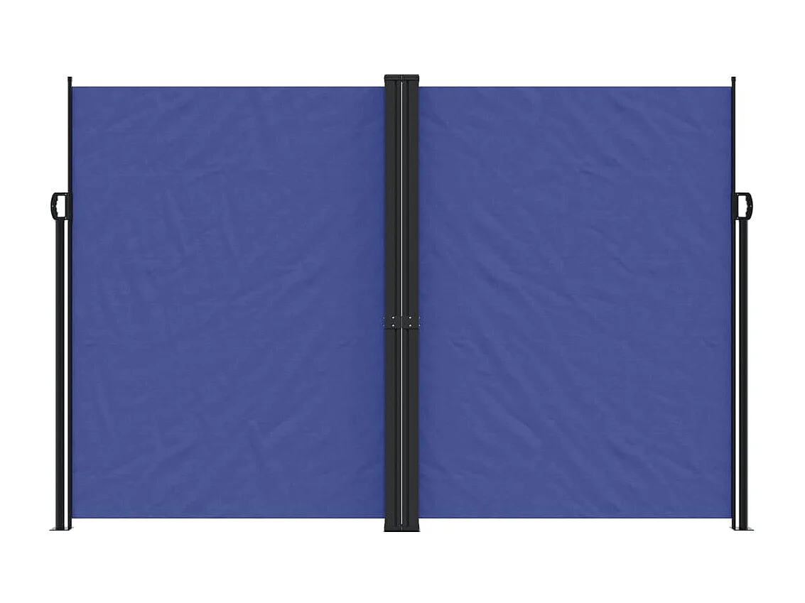 Auvent latéral rétractable bleu 220x600 cm FR89465