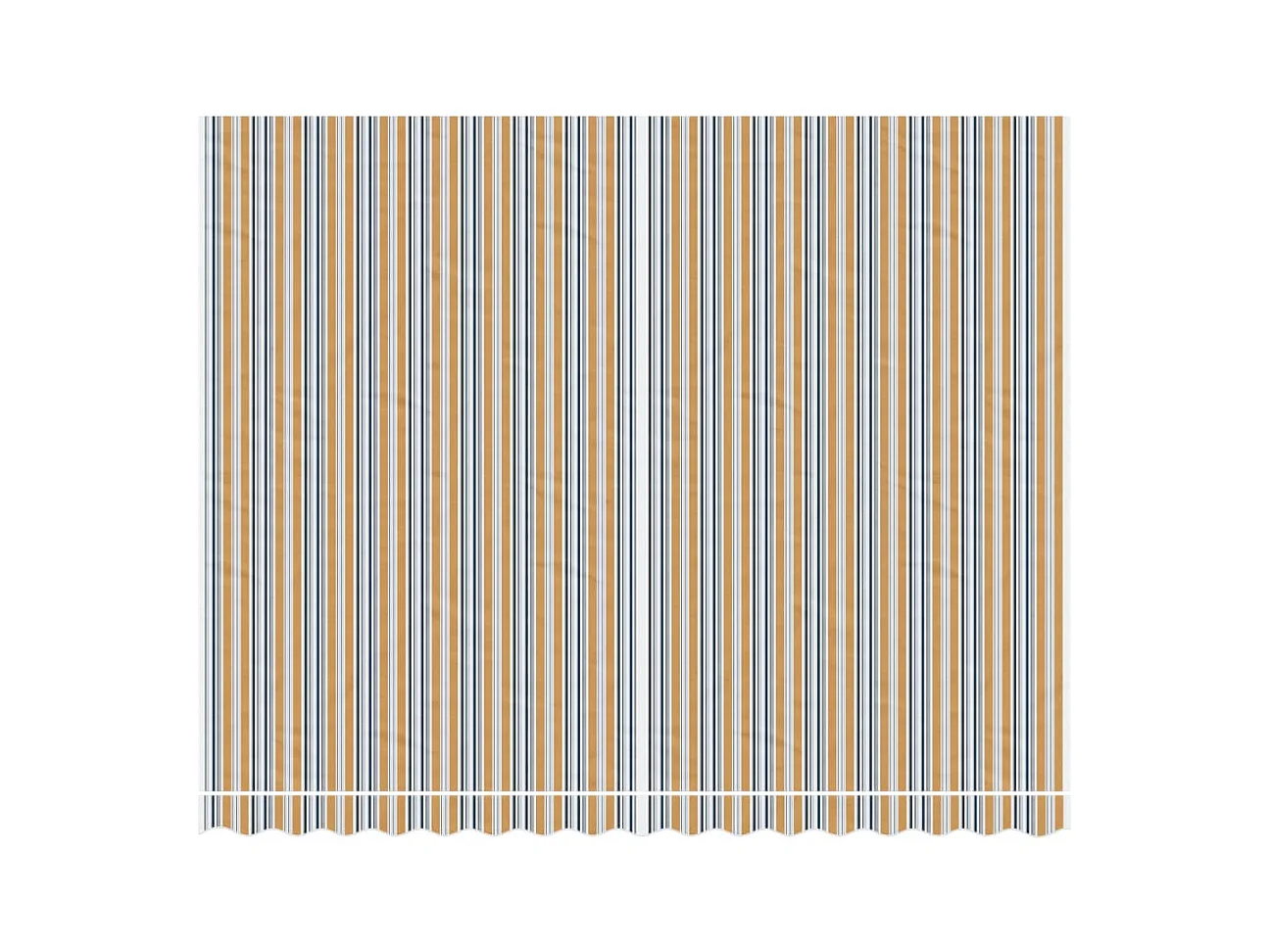 Tela de repuesto de toldo rayas de colores 4x3 m ES244638