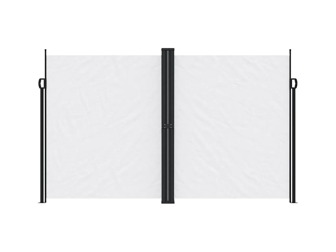 Auvent latéral rétractable blanc 200x1200 cm FR66770