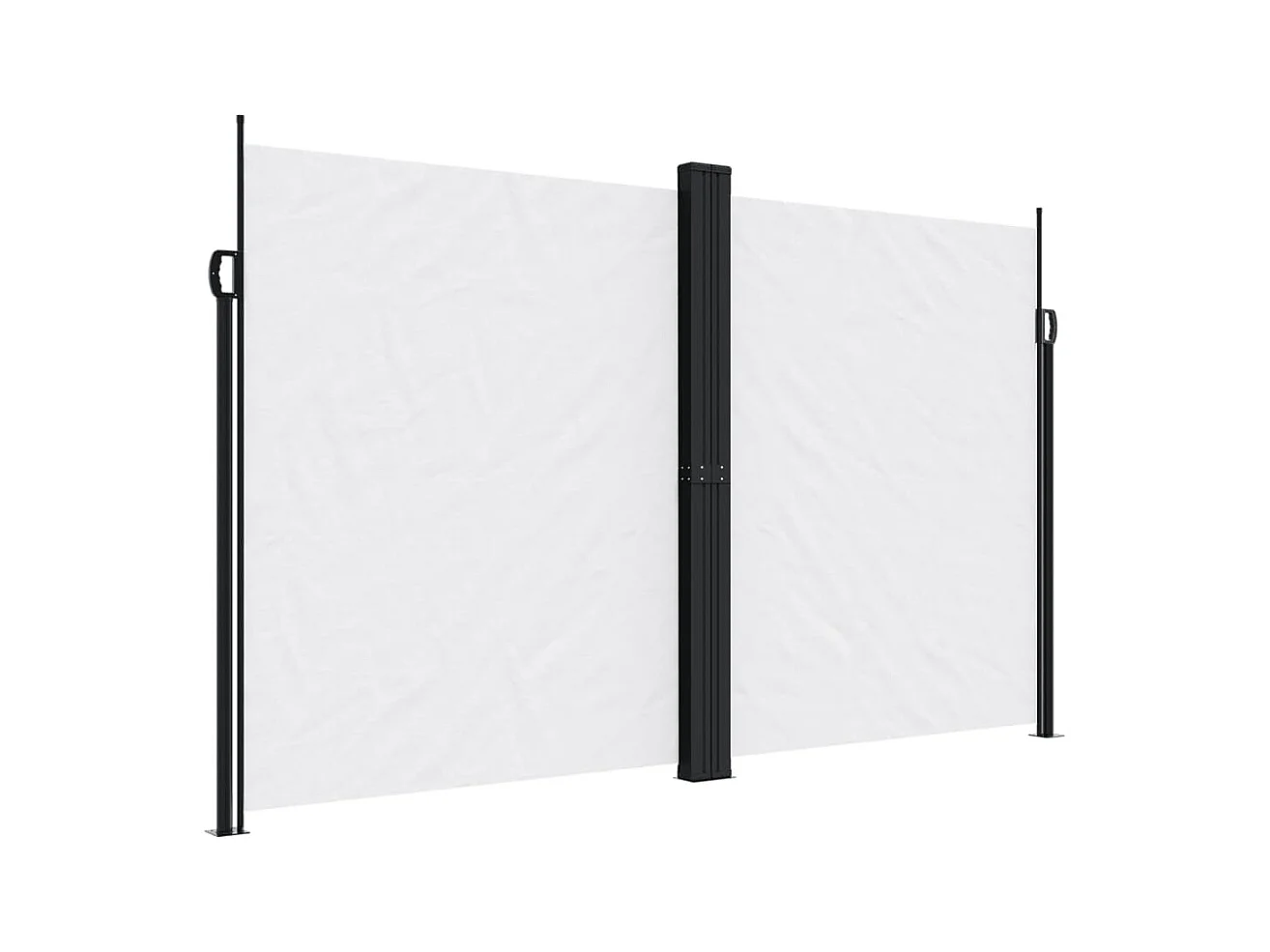 Auvent latéral rétractable blanc 200x1200 cm FR66770