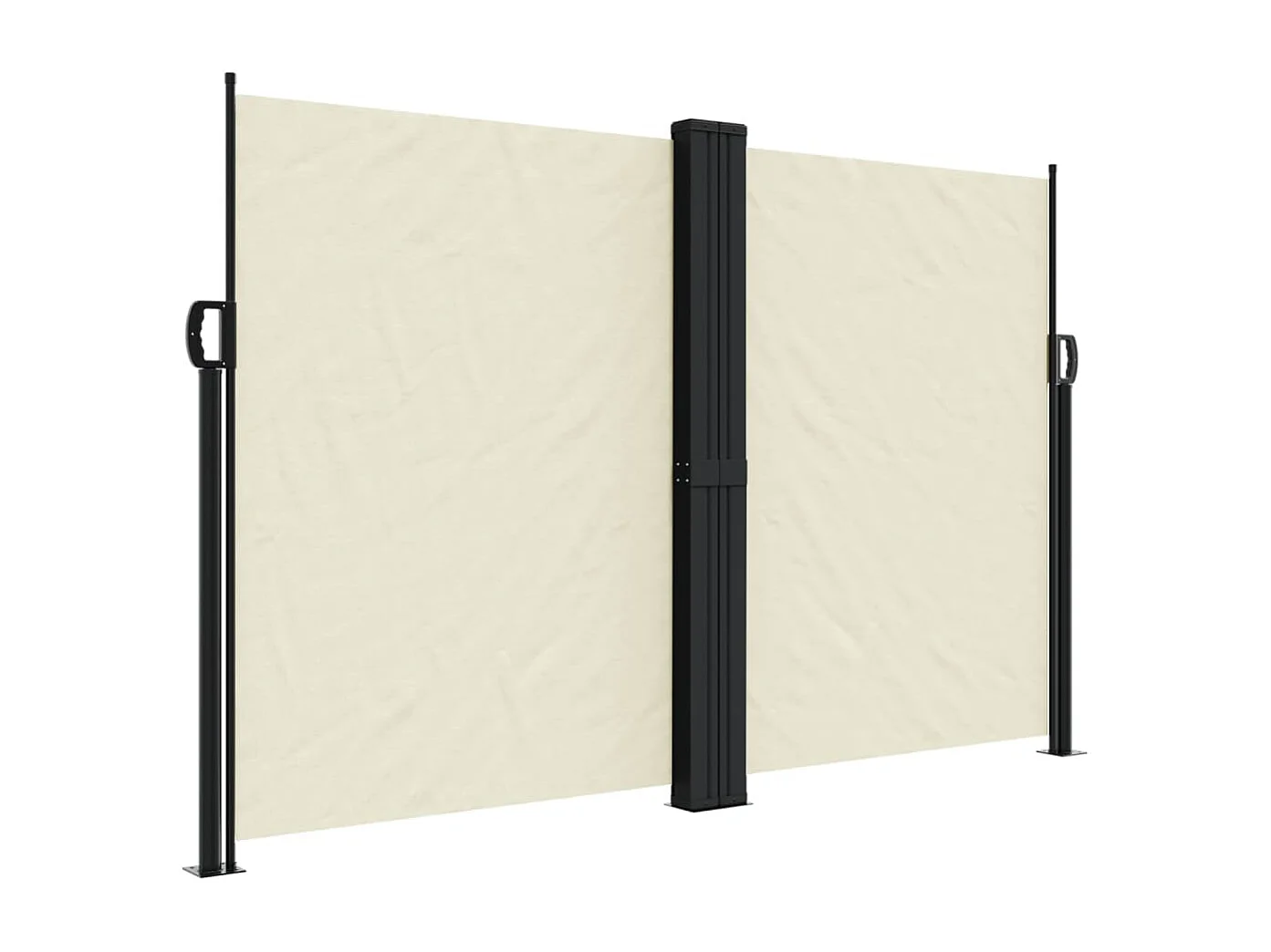 Auvent latéral rétractable crème 160x1000 cm FR84234