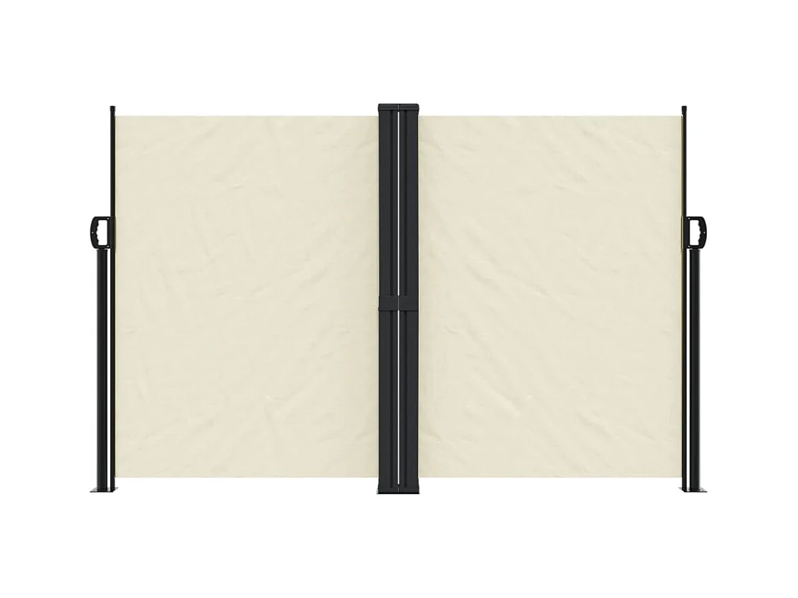 Auvent latéral rétractable crème 160x1000 cm FR84234