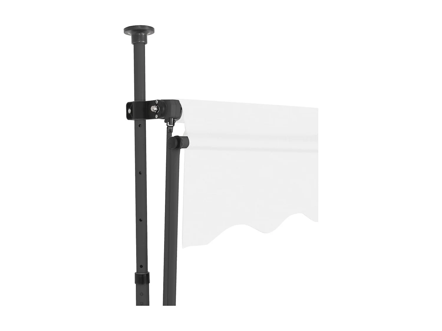 Toldo manual retráctil con LED crema 100 cm ES231825