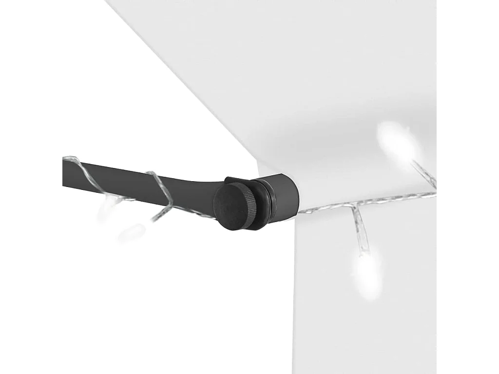 Toldo manual retráctil con LED crema 100 cm ES231825