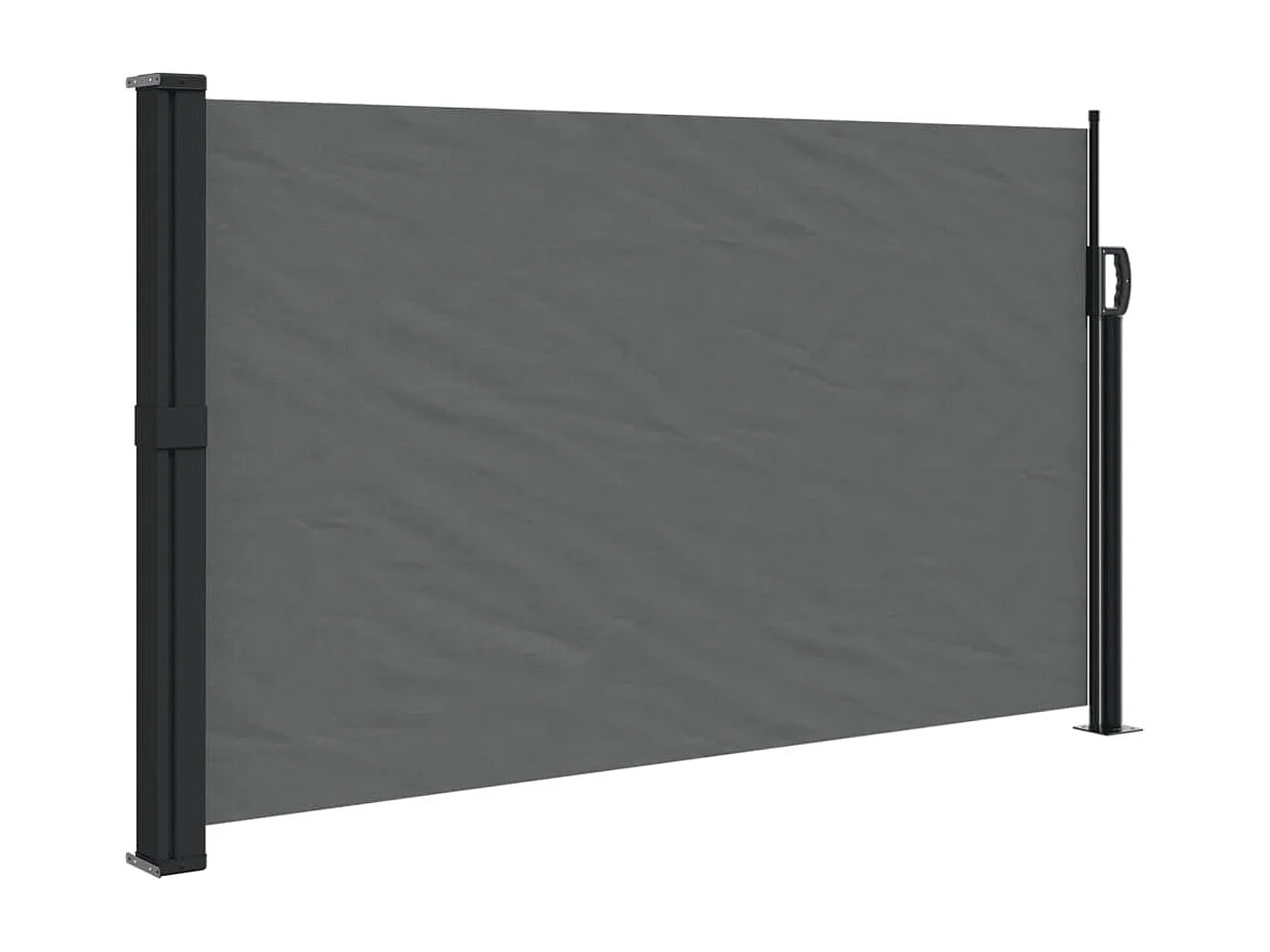 Auvent latéral rétractable anthracite 120x300 cm FR18400