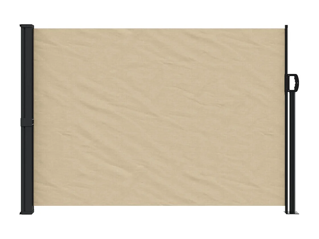 Auvent latéral rétractable beige 140x300 cm FR75588
