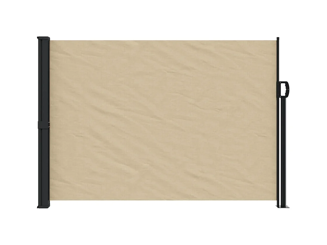 Auvent latéral rétractable beige 140x300 cm FR75588