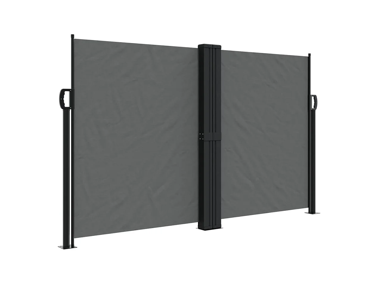 Auvent latéral rétractable anthracite 140x600 cm FR84227