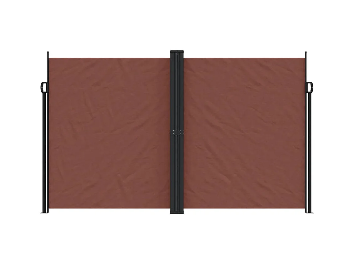 Auvent latéral rétractable Marron 200x1200 cm FR33634