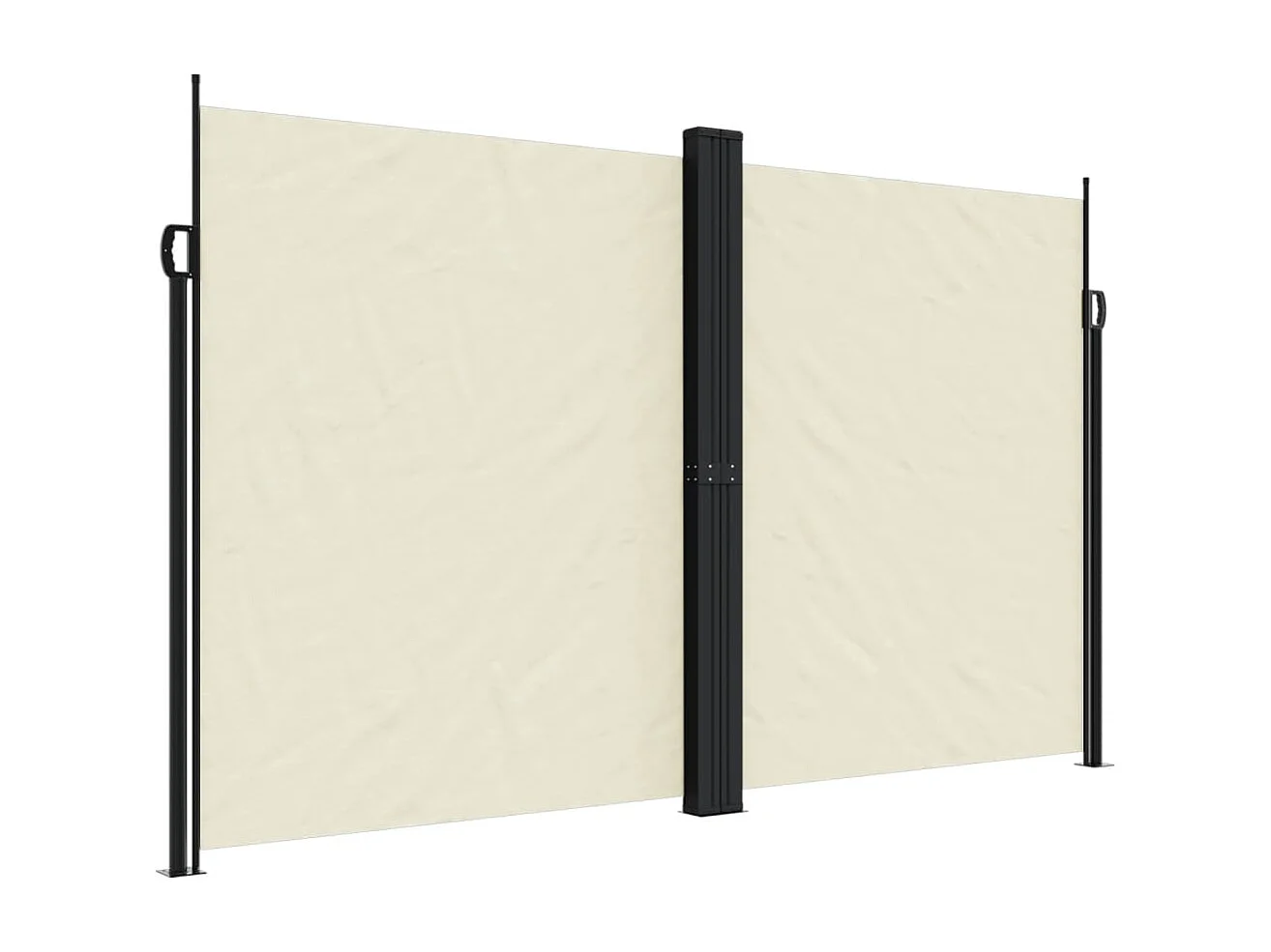Auvent latéral rétractable crème 200x600 cm FR73417