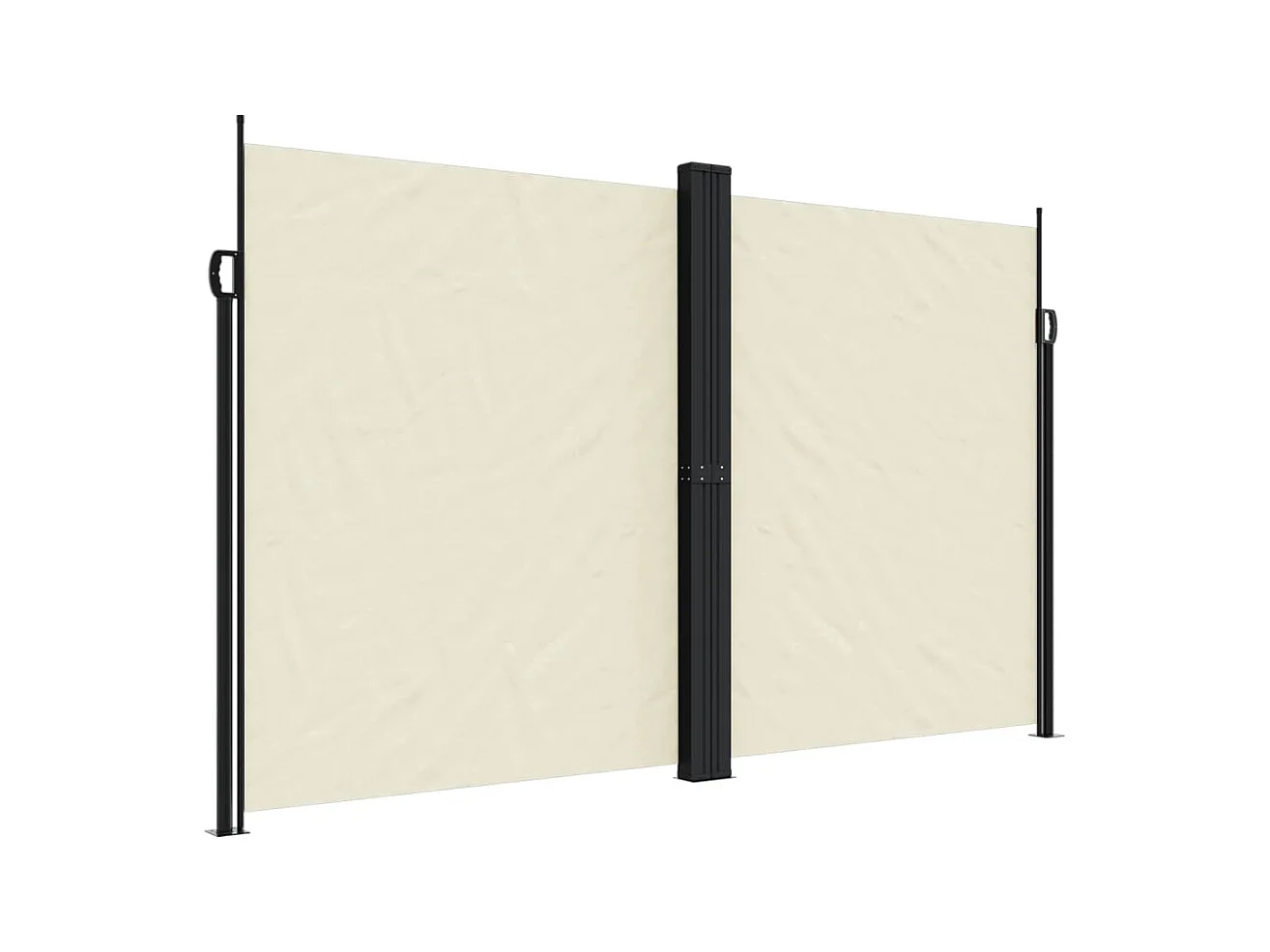 Auvent latéral rétractable crème 200x600 cm FR73417