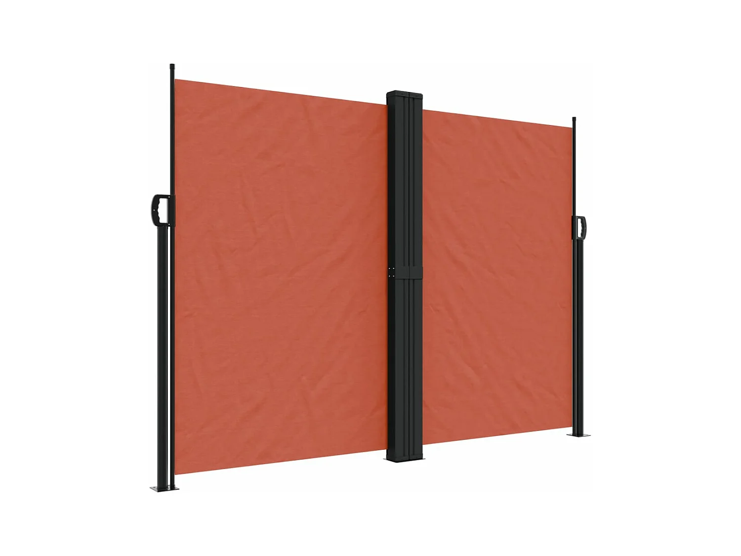 Auvent latéral rétractable terre cuite 180x1000 cm FR80753